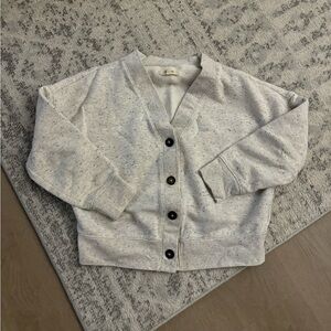 Madewell Light Gray with Cardigan Sweater